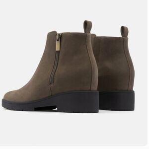 ABEO Horizon Zip Metatarsal Olive Heeled Bootie Boot Fall 6.5